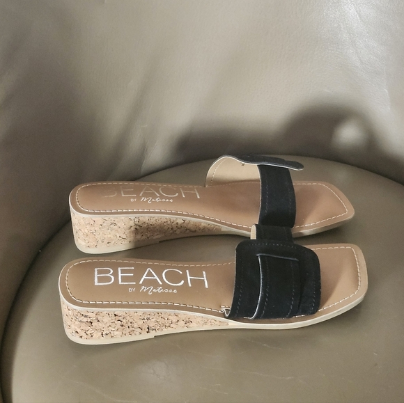 NWOT BEACH by Matisse BAJA WEDGE Sandals-Size 8M $19 - Picture 3 of 8